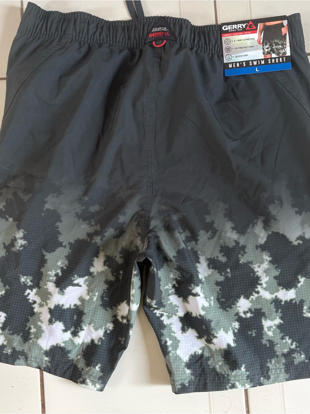 NEW NWT GERRY SWIM TRUCKS SHORTS BATHING SUIT SIZE L LARGE